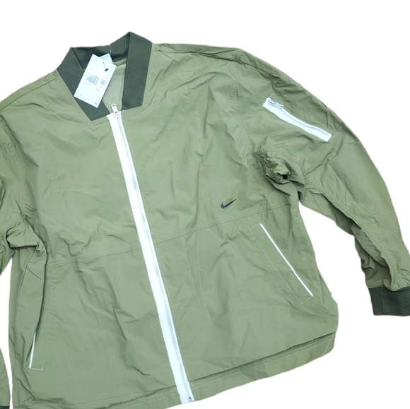 Nike Sportswear Unlined Men's Bomber Jacket Green Size 2x - Picture 1 of 7